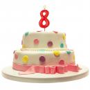 Geburtstags-Tortenkerze Zahl "8" (5,5 cm)